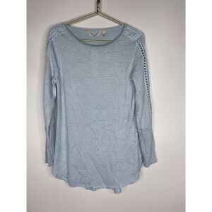 Soft Surroundings Heavenly Soft Bailey Top Skylight Small (6/8) Womens New